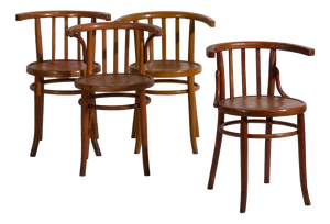 Mundus Bentwood Chairs, 1920, Set of 4