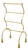 Vintage Italian Hollywood Regency Gold Gilt Metal Iron Towel Rack W/ Tassel Feet For Sale