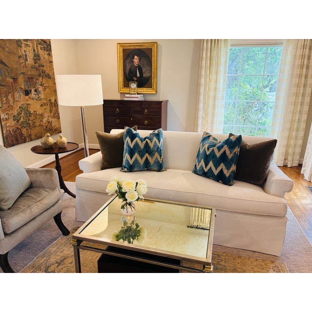 Contemporary Pair of Lee Jofa Watersedge Pillows For Sale - Image 3 of 3