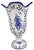 Ceramic Vintage Mikasa Rock Blue Swirl 12" Glass Vase For Sale - Image 7 of 8