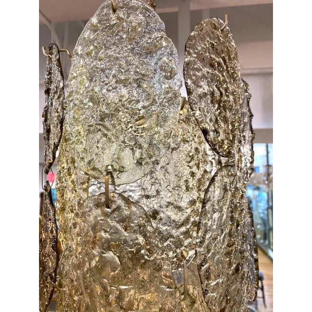 Pair of 1960s Vistosi Torcello Glass Disk Chandeliers by Gino Vistosi For Sale - Image 11 of 12