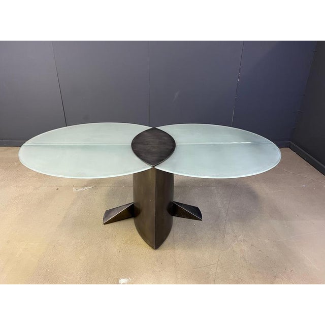 1980s Postmodern Dining Table from Belgochrom, 1980s For Sale - Image 5 of 13