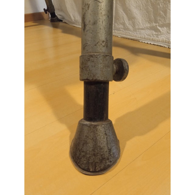 Silver Professional Leather Gym Horse, Italy, 1950s For Sale - Image 8 of 18