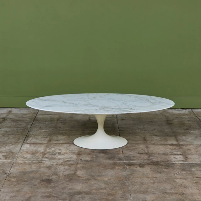 Eero Saarinen Marble Top Coffee Table for Knoll For Sale In Los Angeles - Image 6 of 17