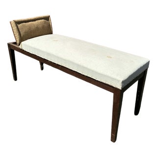 Antique Doctor's Bench in Fabric, 1890s For Sale