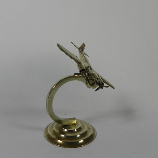 1960s Brass Model of Mosquito Aircraft, 1960s For Sale - Image 5 of 11