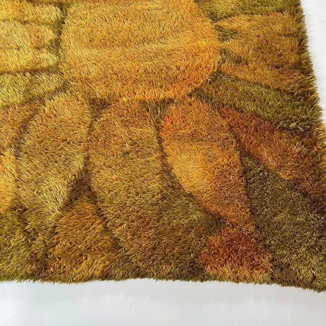 1950s Scandinavian Rya Rug by Ritva Potila for Finnrya Oy AB, 1950 For Sale - Image 5 of 18