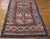 Textile 1880s Red Geometric Tribal Antique Caucasian Kazak Rug 4'7"x 6'6" Knotted Wool Carpet For Sale - Image 7 of 9