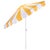 Yellow Meze 9 Ft Crank Umbrella, Yellow Cabana Stripe/White Pole For Sale - Image 8 of 9