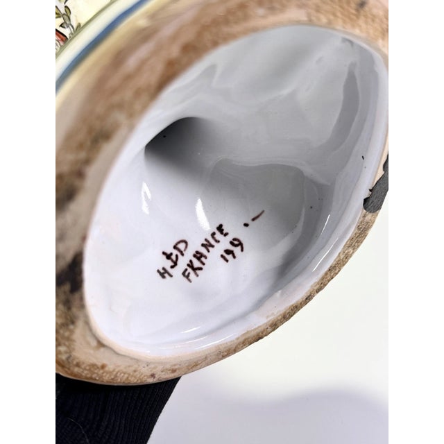 Bring a touch of Provençal romance and artisanal French heritage into your home with this exquisite vintage faience...