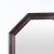 Octagonal Mirror in Dark Wood, 1890s For Sale - Image 3 of 6