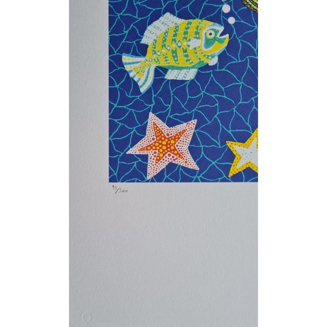 After Yayoi Kusama, Sea, Lithograph, 1990s Reproduction For Sale - Image 6 of 8