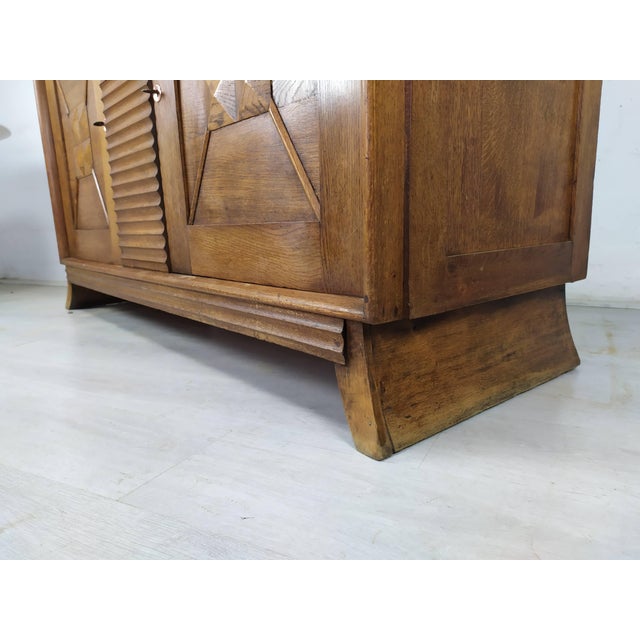 Brutalist Sideboard by Charles Dudouyt, 1940s For Sale - Image 18 of 18