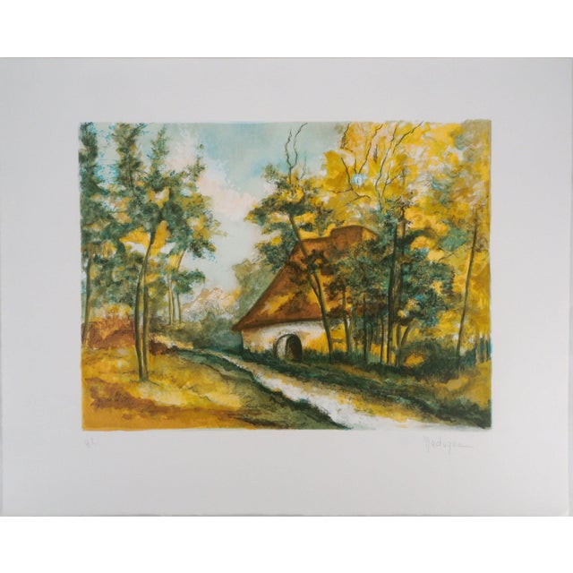 Marguerite Maduzac, Début de l'automne, Lithograph For Sale