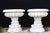 White English Stone Garden Planters, Set of 2 For Sale - Image 8 of 8