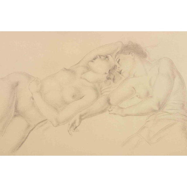 Etching and drypoint on japanese paper applied on cardboard. One of 10 artist's proofs, numbered I/X, aside of the edition...