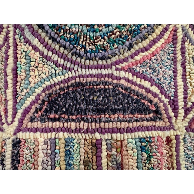 Postmodern Late 20th Century Judy Knipe Hooked Fiber Art Wall Sculpture Sofa Form Postmodern Textile For Sale - Image 3 of 8