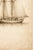 Brown Antique Schooner Sail Study, Minimalist Nautical Art Print, 24″ × 36″ For Sale - Image 8 of 9