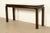 Chinoiserie Henredon Hollywood Regency Chinoiserie Mahogany Hand-Painted Console Table With Bird Motif | Circa 1980s For Sale - Image 3 of 16