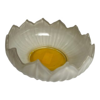 Mid 20th Century Westmoreland Lotus Milk Glass Bowl For Sale