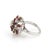This is a magnificent yellow and white gold, diamonds and rubies ladies cluster ring. It is well crafted in solid 18k...