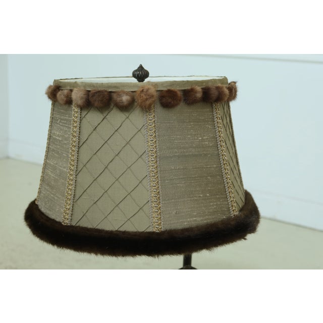 Bronze 1990s Morgan Hill Bronze & Marble Classical Puti Table Lamps - a Pair For Sale - Image 8 of 13