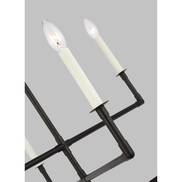 Chapman & Myers designed this modern series with sculptural sensibility, crafted of steel with white candle holders to...