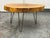 Industrial Live Edge Wood Slab Coffee Table For Sale - Image 3 of 12