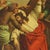 Very detailed painting which was part of a Stations of the Cross. This painting is painted with oil on linen glued to...