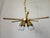 Mid-Century Brass Chandelier, 1970s For Sale - Image 6 of 17