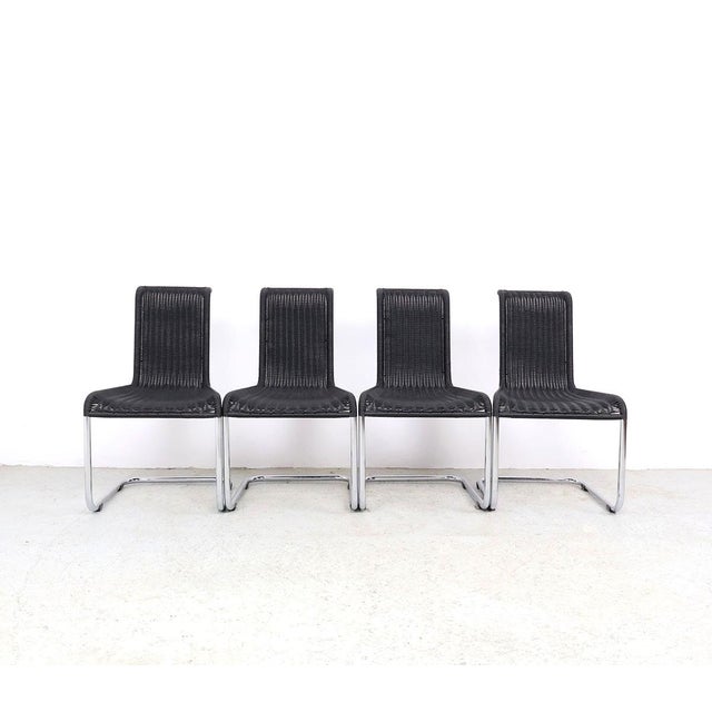 Tecta B20 Cantilever Chairs, 1980s, Set of 4, in Very Good conditions. Designed 1980 to 1989 This piece has an attribution...