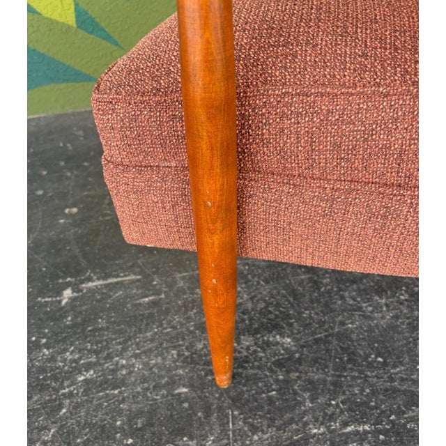 Reupholstered Mid Century Barrel Chair Pair For Sale - Image 11 of 13