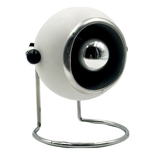Italian Space Age Chrome Eyeball Desk Lamp from Targetti, 1970s For Sale