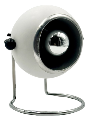 Italian Space Age Chrome Eyeball Desk Lamp from Targetti, 1970s