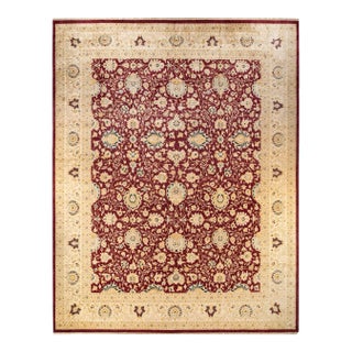Mogul, One-of-a-Kind Hand-Knotted Area Rug in Re, 12' 2" x 15' 4" For Sale