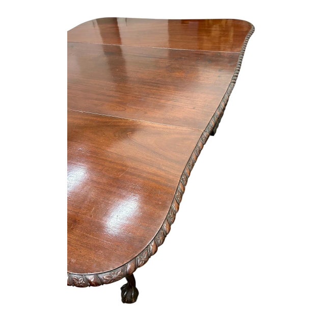 Rare George II Mahogany Drop-Leaf DiningTable Ca. 1765 For Sale - Image 4 of 9