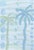 Abstract original palm tree painting unframed on watercolor paper measuring 8 inches x 11.5 inches by Charleston based...