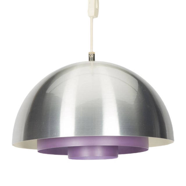 Vintage Purple Milieu Ceiling Lamp by Johannes Hammerborg for Fog & Mørup For Sale