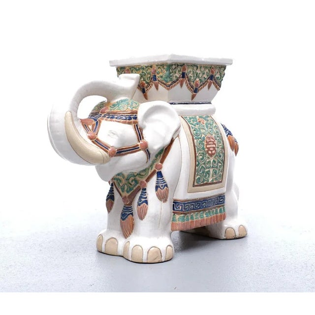 Large Chinese Elephant Jardiniere, 1970s For Sale - Image 6 of 9