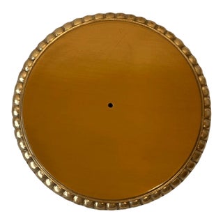 Vintage Art Deco Style Wood Carved Painted Rosette Medallion Ceiling For Sale