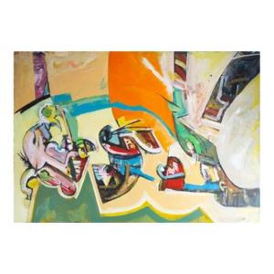 Abstract Acrylic Painting on Paper by James L. Bruch