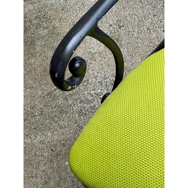 After Veneman Aluminum Armchairs in Ralph Lauren “Salt Marsh” - Pair For Sale - Image 12 of 18