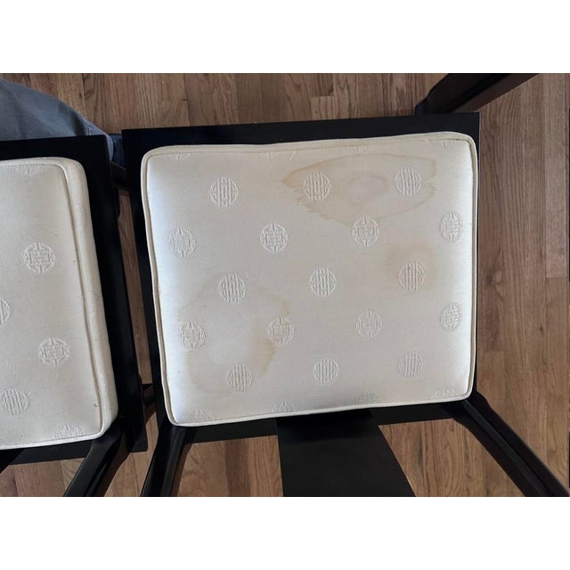 Century Chin Hua Dining Set R Sobota – 8 Chairs + 2 Leaves – Burl Wood – Excellent For Sale - Image 10 of 17