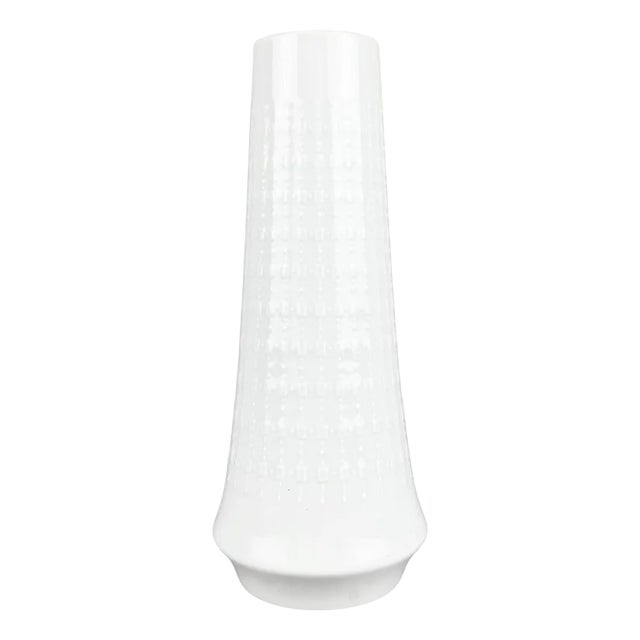 White Porcelain Vase attributed to Lorenz Hutschenreuther, Germany, 1960s For Sale