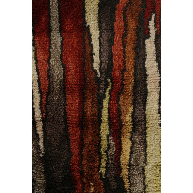 1960s Vintage Swedish Rya Rug, Colorful Scandinavian Geometric Patterns - Rug & Kilim For Sale - Image 5 of 7