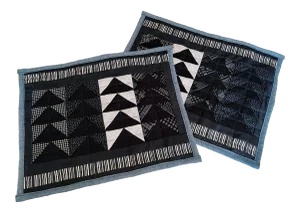 Patchwork Flying Geese Placemats - Set of 2