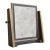 An elegant Italian table mirror from the 1960s, perfect for complementing a vanity or desk. The lacquered wood frame,...