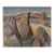 Brutalist Mid-Century Landscape Painting by Edmund Franklin Ward For Sale