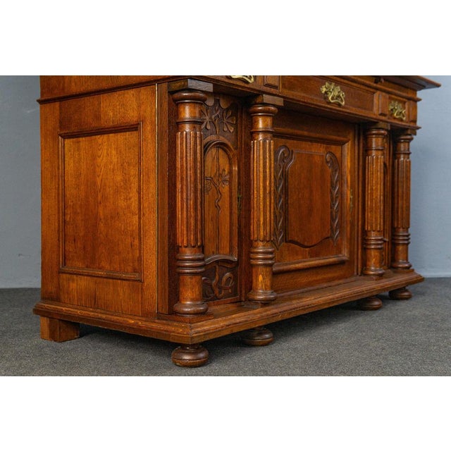 Vintage Sideboard in Oak For Sale - Image 10 of 18