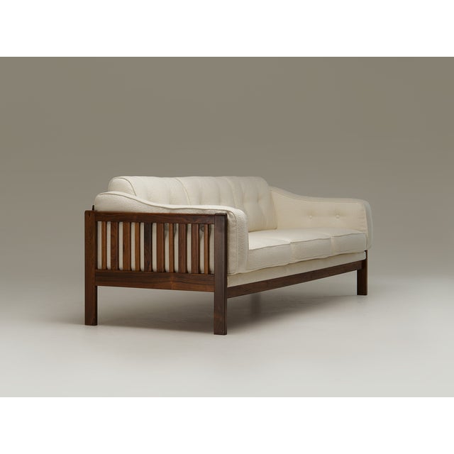 Monte Carlo Three-Seater Sofa in White Bouclé from Ingvar Stockum, 1960s For Sale - Image 10 of 10